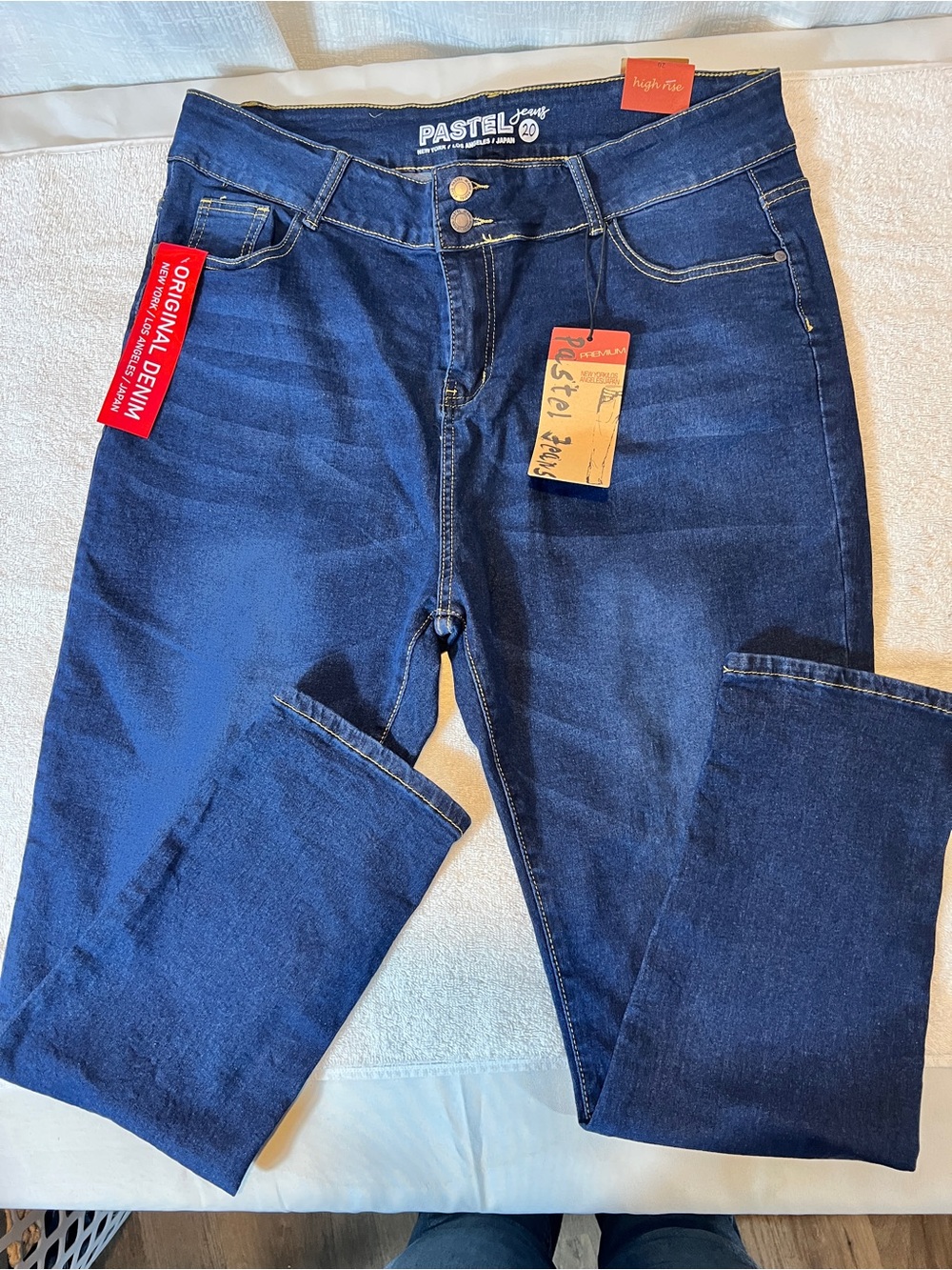 Pastels High-Rise Dark Indigo Women's Jeans Plus size 20